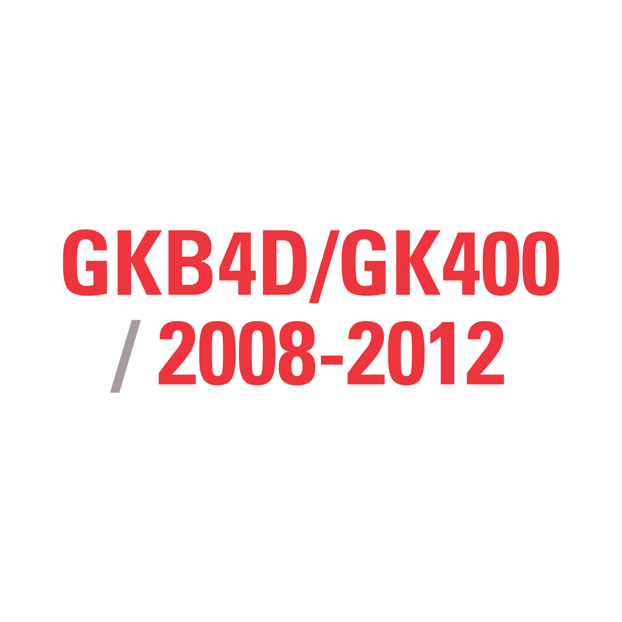 GWB4D/GW400 2008-2012